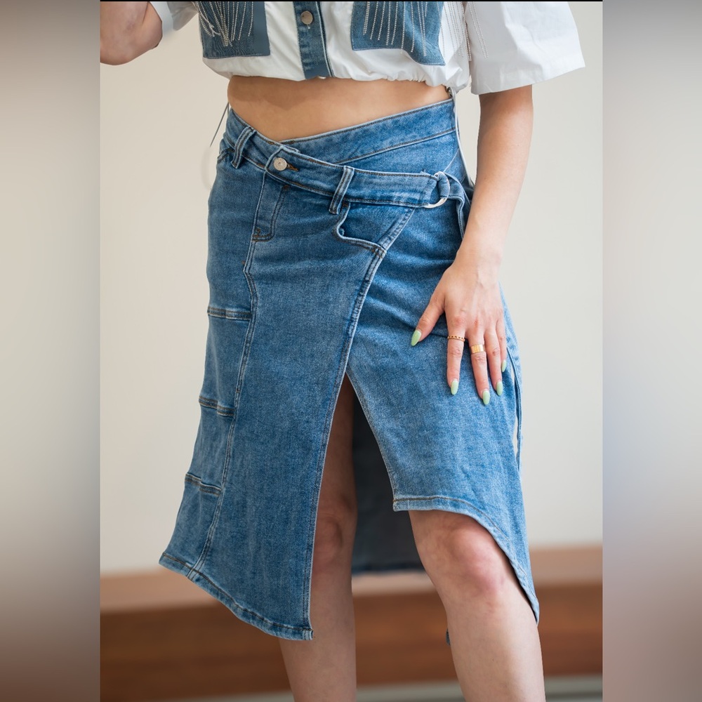Denim Blue Women's Skirt